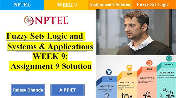 NPTEL || Fuzzy Sets Logic and Systems & Applications || Assignment-9 Solution || Jan -April 2023
