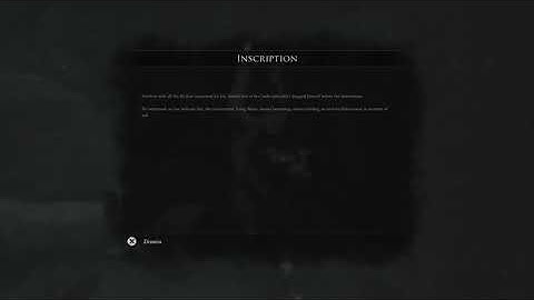 Mortal Shell - Inscription Outside the Monument of Ash