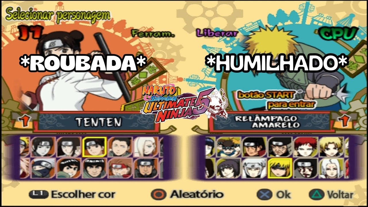 DERROTANDO OS 4 HOKAGES COM A TENTEN NO NARUTO SHIPPUDEN ULTIMATE NINJA 5