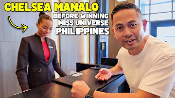 Chelsea Manalo Before Winning Miss Universe Philippines | She was featured in our vlog while working