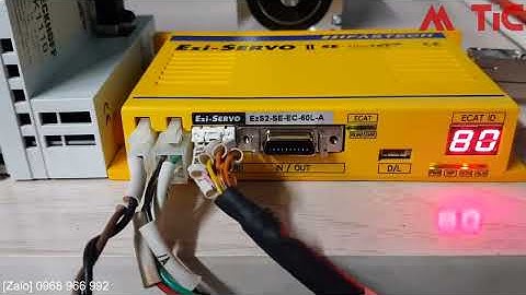 PLC Omron điều khiển Servo Fastech truyền thông EtherCAT