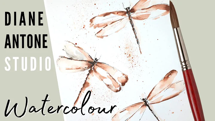 How to Paint a Watercolor Dragonfly - Easy Beginne...
