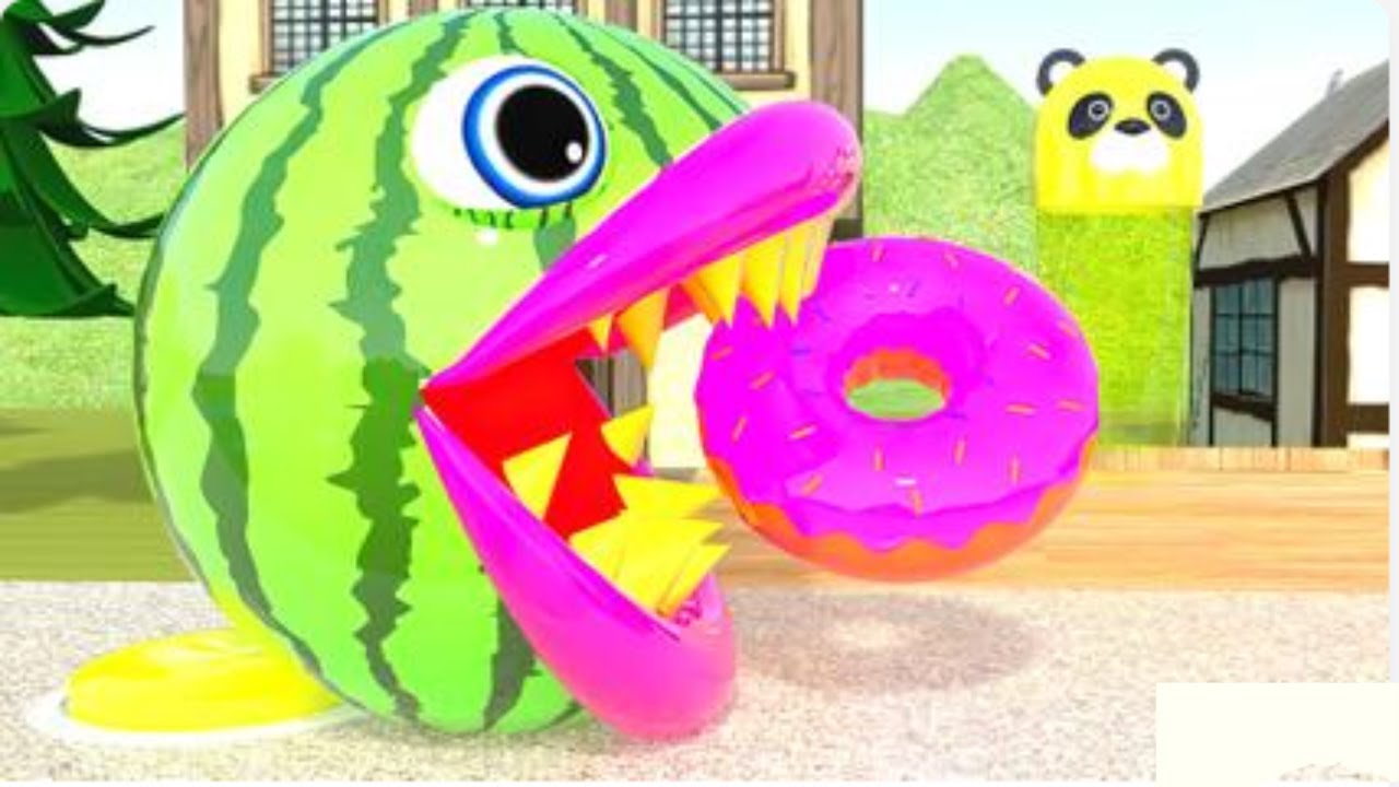 Pacman Color Adventure with School Bus & Bunny – Learn Colors for ...