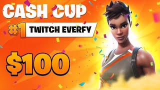 1ST PLACE SOLO VICTORY CASH CUP FINALS | Everfy