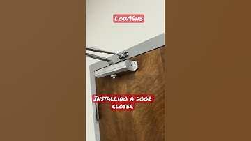 Installing a door closer #shortsvideo #howto #install #diy #doors #construction #shorts #short