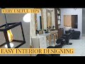 आसान इंटीरियर डिजाइनिंग ||  EASY INTERIOR DESIGNING || HOW TO DESIGN A SALON AND SPACE