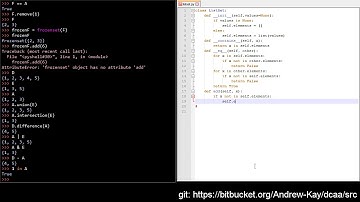 Python: sets, and the list-set data structure