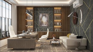 OFFICE INTERIOR DESIGN TUTORIAL VIDEO LIGHTING RENDER SETTING..3DS MAX VRAY.