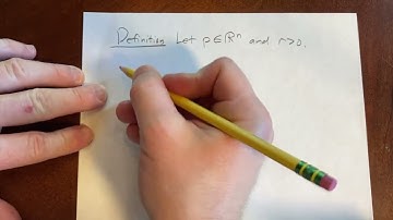 Definition of an Open Ball in R^n