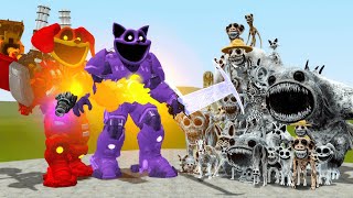 NEW MECHA TITAN CATNAP BUBBA DOGDAY VS ALL ZOONOMALY MONSTERS In Garry's Mod!