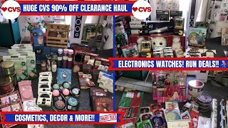 RUN 🏃🏽♀️ SERIOUSLY RUN CVS 90% OFF CLEARANCE HAUL~TONS OF ELECTRONICS BEAUTY DECOR & SO MUCH MORE