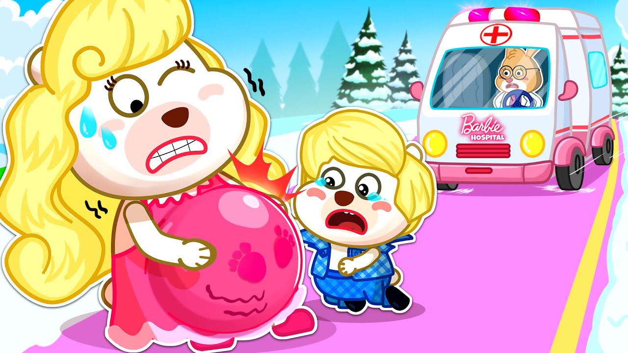 Baby Feet in Mommy’s Tummy! Barbie’s Delivery Time! 💕| Bearee KID House