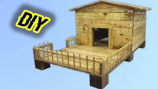 wooden pet house diy/ I built a cat house from pallet wood by Mc Stor 12,176 views 1 year ago 13 minutes, 1 second