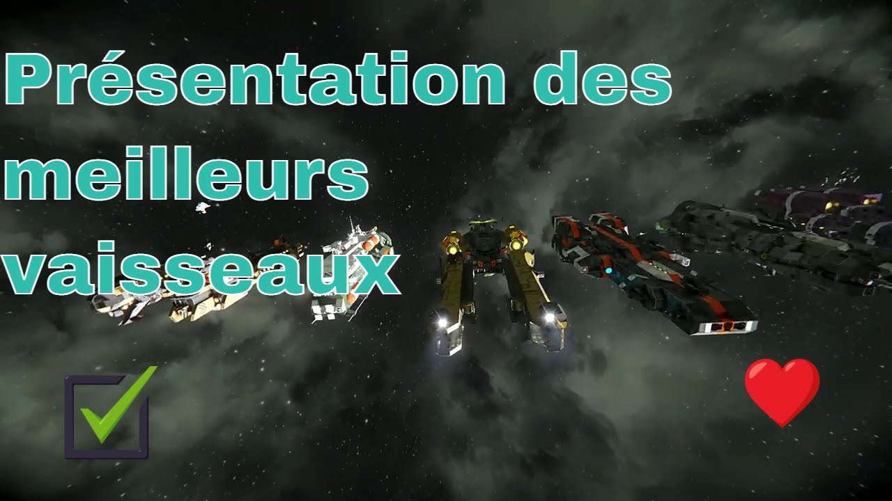 👾PRESENTATION DE 7 VAISSEAUX SPACE ENGINEERS survie fr 2022 workshop # ...