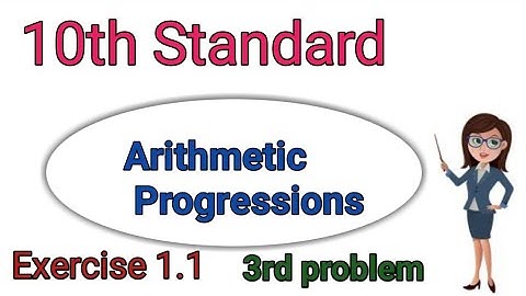 #10thclass #Mathematics# lesson1 #arithmetic progressions Exercise 1.1 #3rd problem with solution