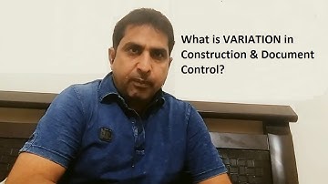What is Variation in Construction & Document Control Work - construction estimation - Urdu/Hindi