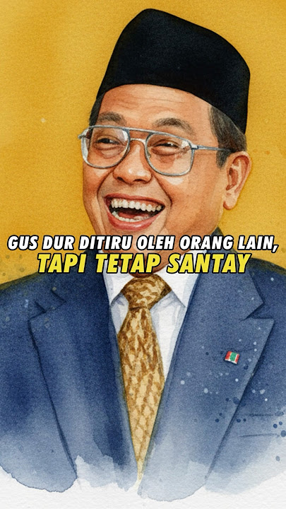 Gus Dur is followed by others, but remains relaxed #abdurrahmanwahid #gusdur #latestnews