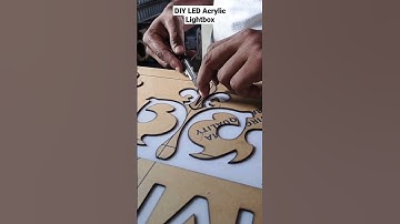 DIY Acrylic Lightbox/How to make acrylic lightbox #diy #led #acrylic #lightbox
