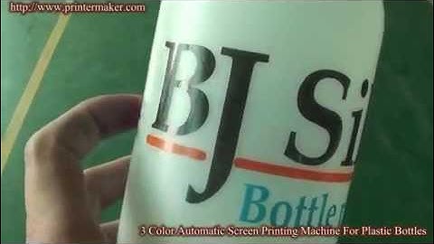 3 Color Automatic Screen Printing Machine For Plastic Bottles