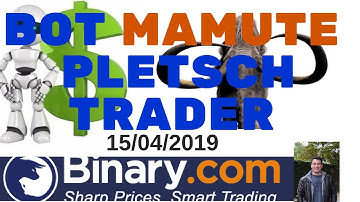 BOT MAMUTE 2019 Operando na Binary.com dia 15/04/2019