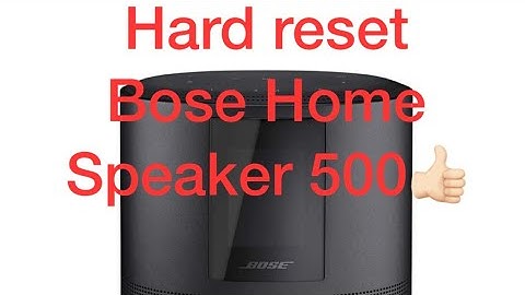 How to reset Bose Home speaker 500? || Bose Smart speaker 300 #bose #viral #trending #shorts