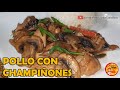 RECETA: POLLO CON CHAMPIÑONES AL ESTILO ORIENTAL