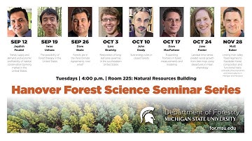 10.24.17 Hanover Forest Science Seminar Series: Jane Foster
