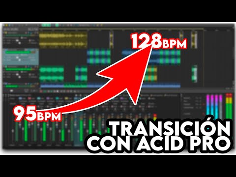 Acid Pro 10 - Cambio de velocidad de BPM | Hacer una transición, subida o bajada remix