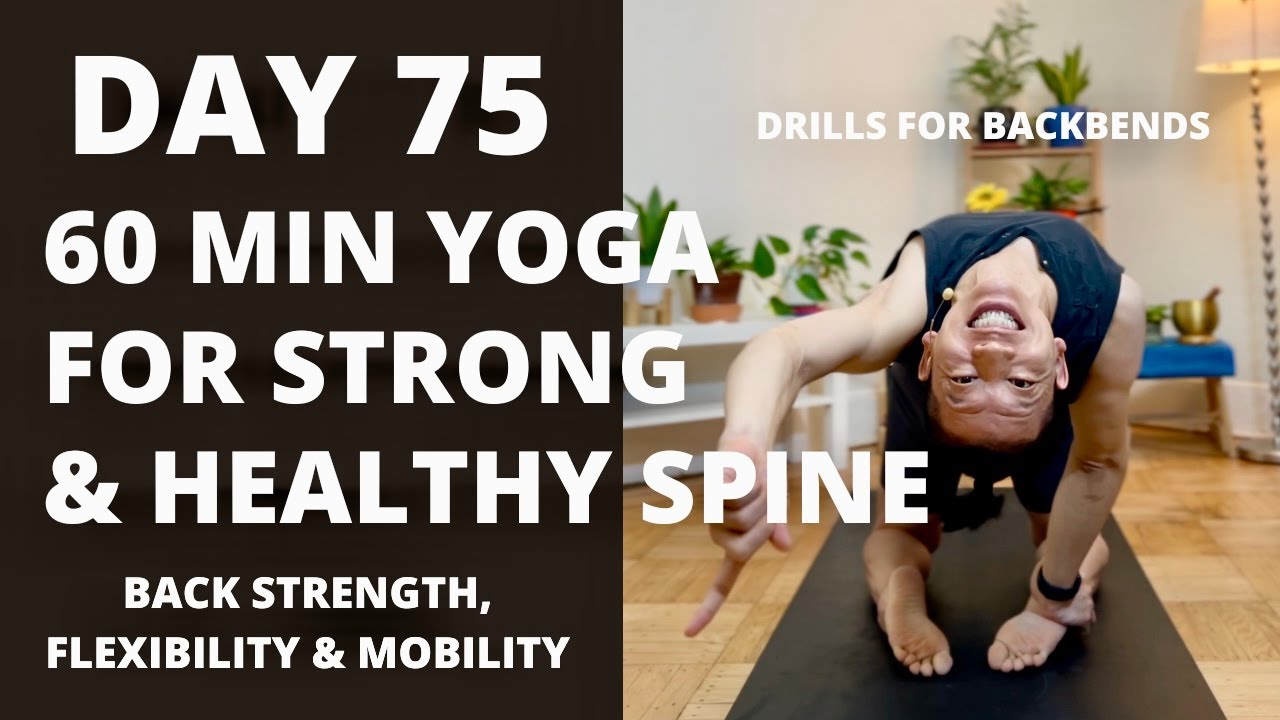 100-DAY YOGA CHALLENGE | Day 75 | 60 Min Yoga Flow For Back Strength ...