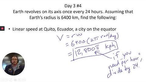 Trig - Section 3.4 - Linear and Angular Speed - Day 3