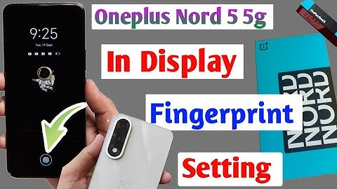 Oneplus Nord 5 5g In Display Fingerprint Lock Setting/How to display fingerprint lock Oneplus Nord 5