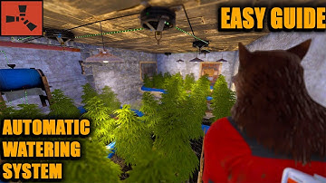 RUST AUTOMATIC SPRINKLER SYSTEM- AUTOMATIC FARM BASE - [ rust electricity guide ] rust farming