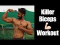 Killer biceps workout  hemant khowal fitness