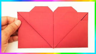 Sobres para cartas🤍Sobre con corazón - Sobres decorados - Sobres bonitos - origami -  video shorts