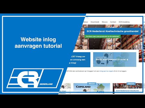 Website inlog aanvragen tutorial