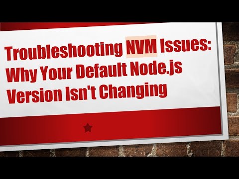 Troubleshooting NVM Issues: Why Your Default Node.js Version Isn't Changing