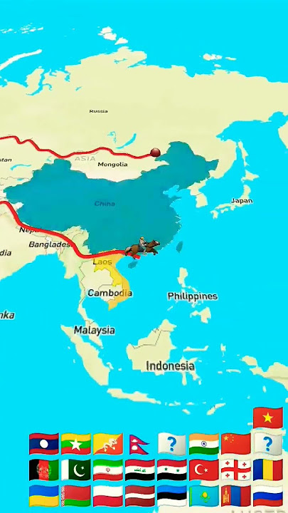 Mongol Empire roughly #mongolia #chengiz #gengiskhan #dynasty #empire #worldmap