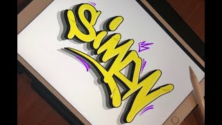 How to make Graffiti with iPad Pro #8 - Tutorial by Simon Dee screenshot 5