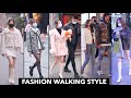 Street Outfits in Public Chinese Runway