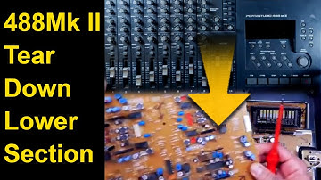 Tascam portastudio 488 MkII | tear down lower section