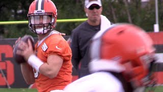 Baker Mayfield practices as Browns starting quarterback