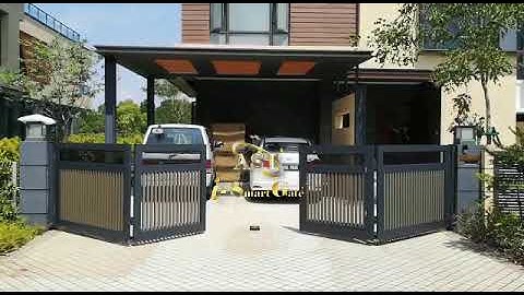 AST i-SmartGate Fully Aluminium Trackless Folding Gate with 330TL Trackless System Model: 5S SERIES