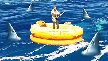 shark hunting but with bow and arrows... (Stranded Deep)