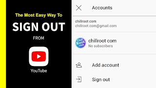 YouTube Sign out | How To Sign Out from YouTube on Android | Remove YouTube from your device