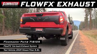 Flowmaster FlowFX Dual Out Same Side Exhaust System for 2017-2023 Nissan Titan 5.6L (718105)