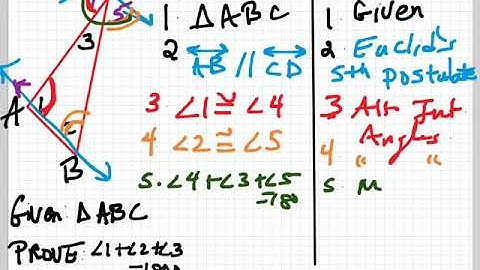 triangle angle sum theorem proof and examples