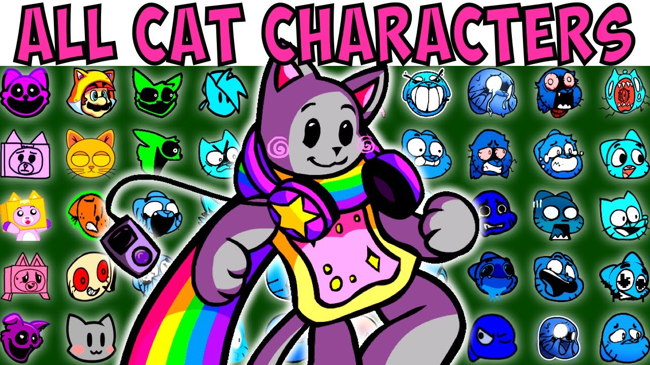 ALL CAT CHARACTERS | FNF Character Test | Gameplay VS Playground