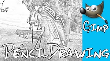 Gimp Tutorial : [ Easy simple steps ] How to turn a picture into a pencil drawing.