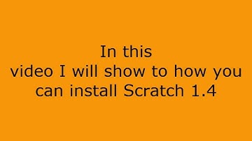 How you can install Scratch 1.4