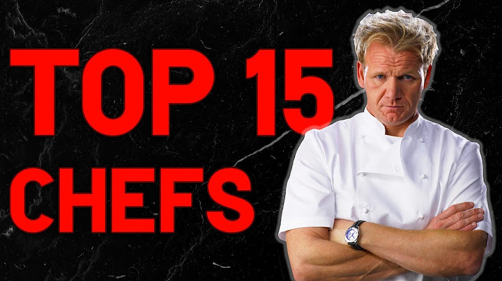 The top chefs in the world at the moment